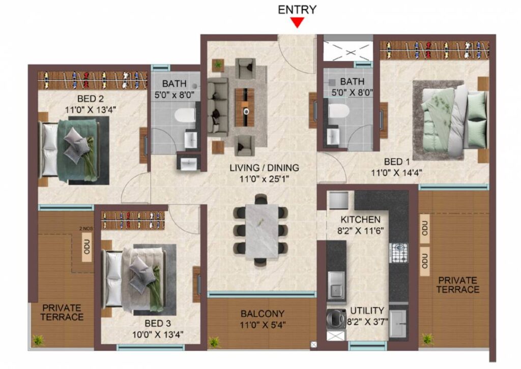 Casagrand Sun City Phase 2 Floor Plan