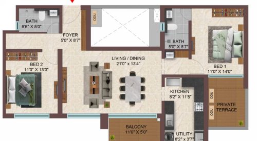 Casagrand Sun City Phase 2 Floor Plan
