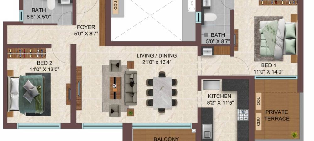 Casagrand Sun City Phase 2 Floor Plan