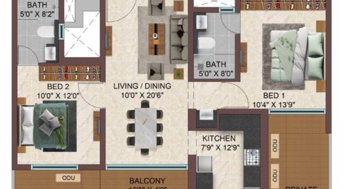 Casagrand Sun City Phase 2 Floor Plan