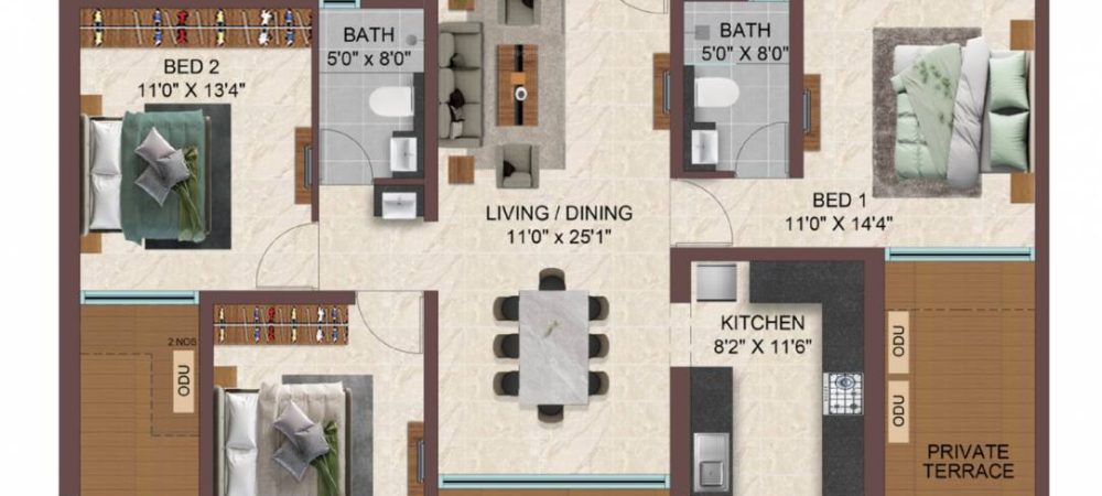 Casagrand Sun City Phase 2 Floor Plan