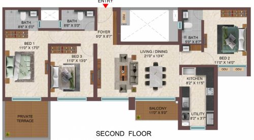 Casagrand Sun City Phase 2 Floor Plan