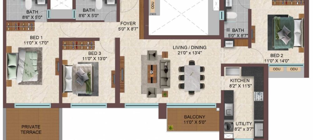 Casagrand Sun City Phase 2 Floor Plan