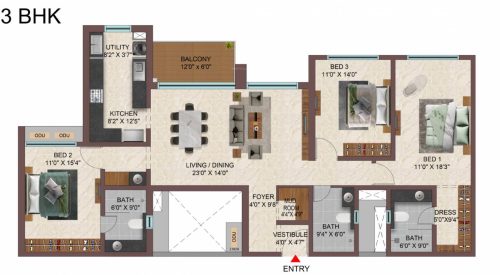 Casagrand Sun City Phase 2 Floor Plan