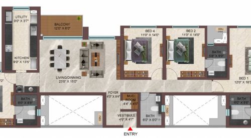 Casagrand Sun City Phase 2 Floor Plan