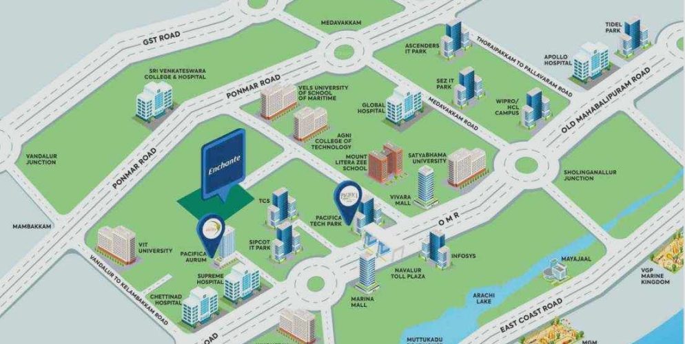Enchante Location Map