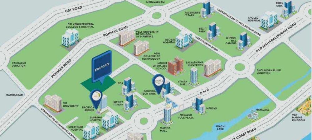 Enchante Location Map