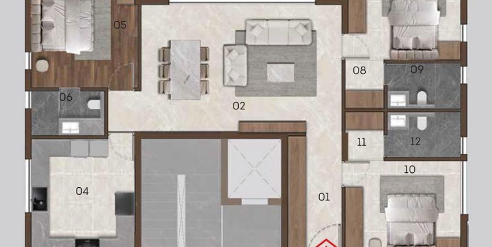 Kirthika Antares 1747 Sqft - 3bhk