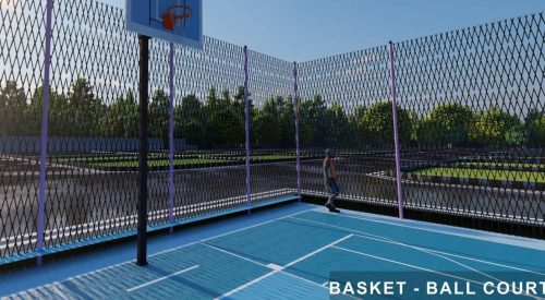 Orchard Park Basket ball court