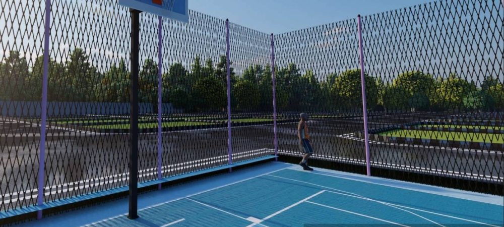 Orchard Park Basket ball court