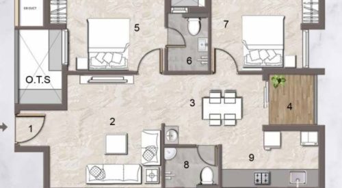 aadhya floor plan floor plan 2bhk