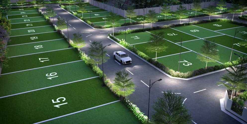 arco baleno internal roads footpaths