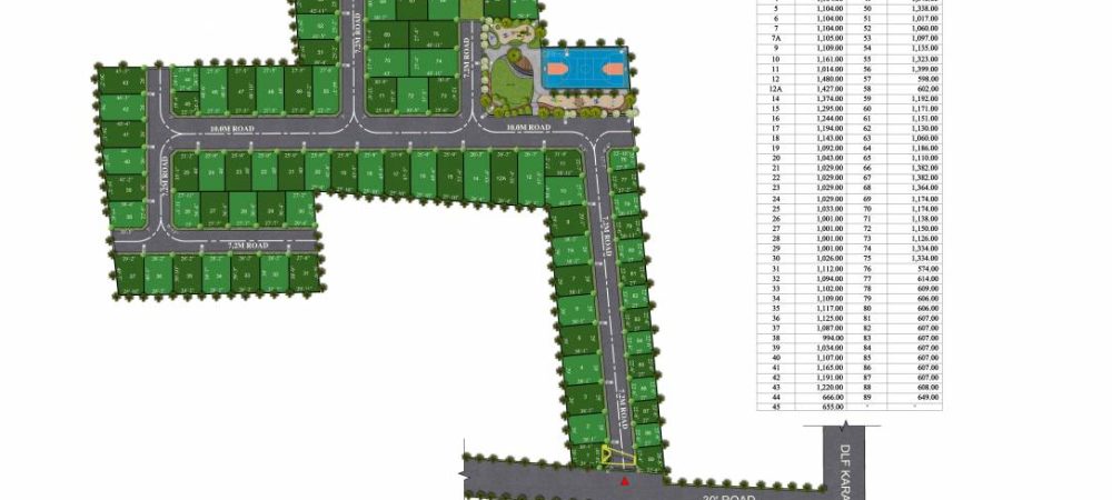 arcobaleno layout plan
