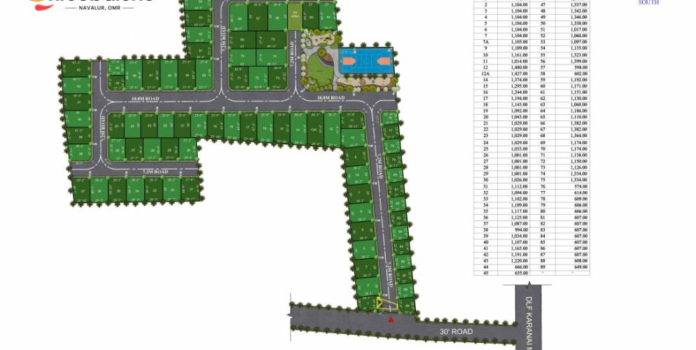 arcobaleno layout plan