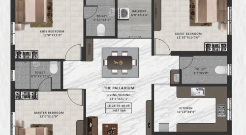 ath the palladium floor plan