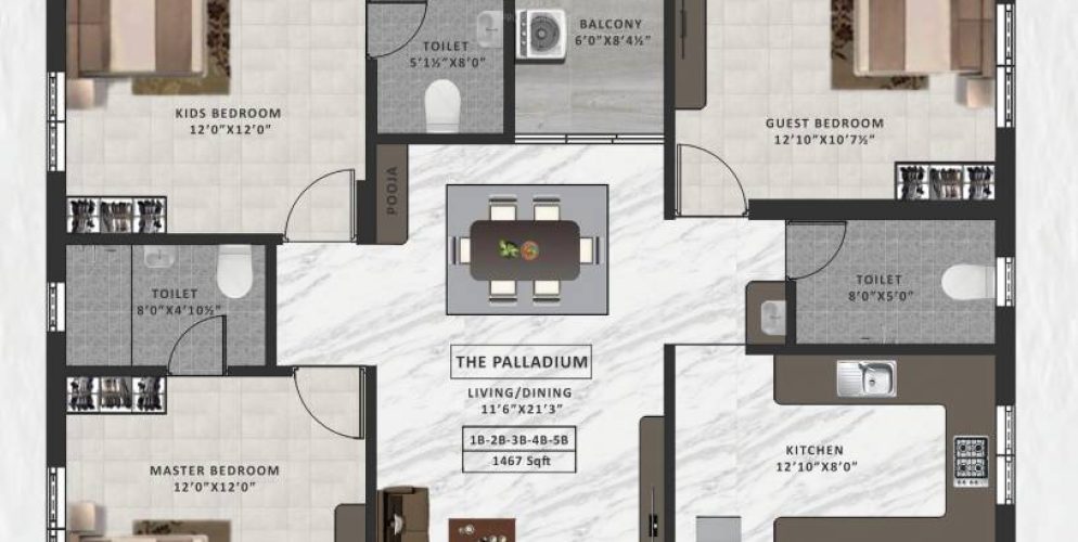 ath the palladium floor plan