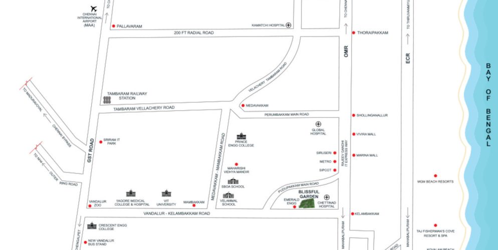 blissful garden location plan