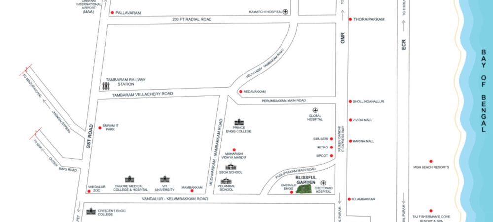 blissful garden location plan