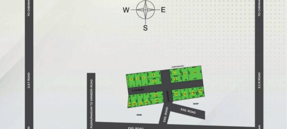 blooming garden location plan
