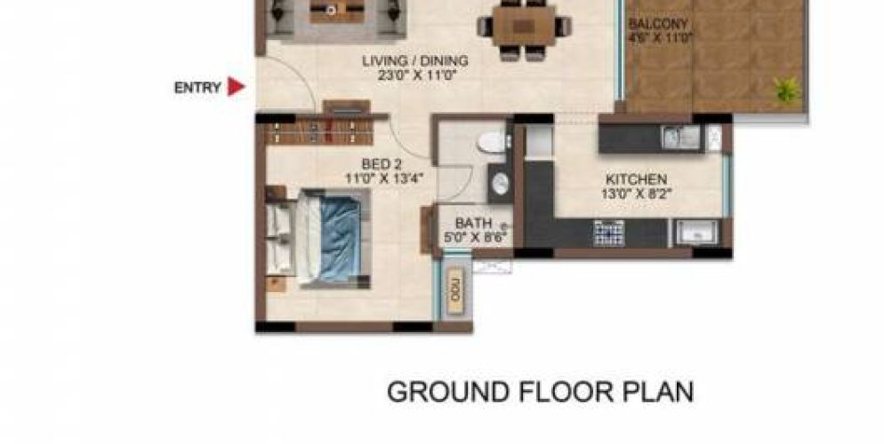 casamia floor plan 2bhk 2