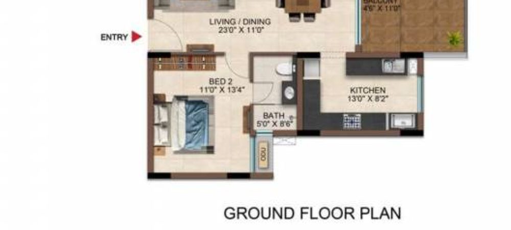 casamia floor plan 2bhk 2