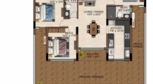 casamia floor plan 3bhk 1