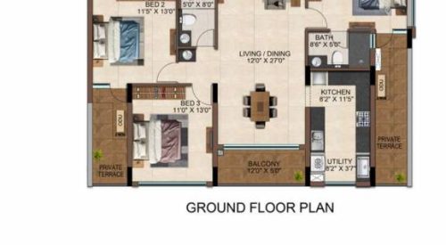 casamia floor plan 3bhk 3