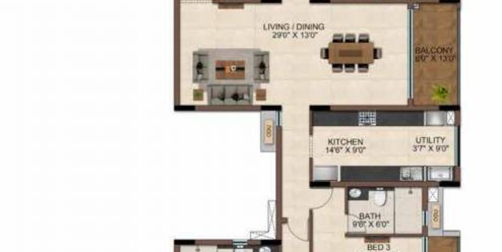 casamia floor plan 4bhk 1