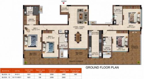 casamia floor plan 4bhk 2