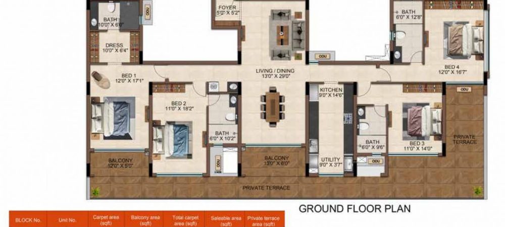 casamia floor plan 4bhk 2