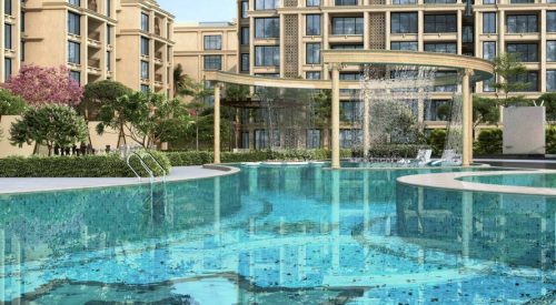 casamia swimming pool view 2