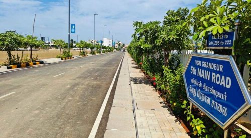 grandeur internal roads footpaths