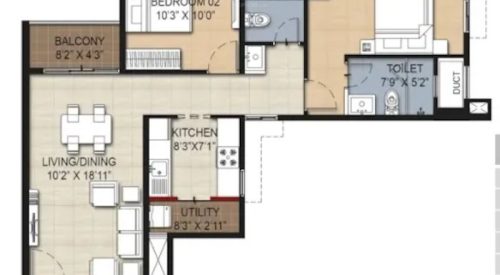 risington 2 floor plan 2bhk 5