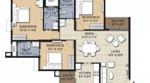risington 2 floor plan 3bhk 2