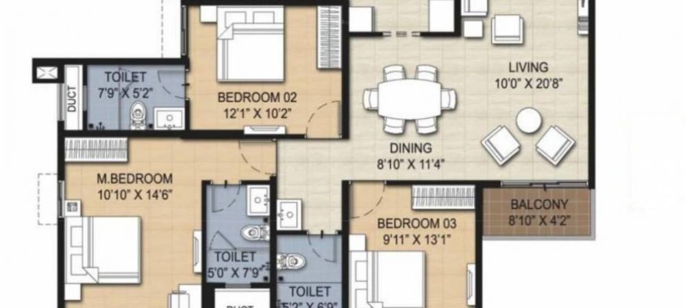 risington 2 floor plan 3bhk 3