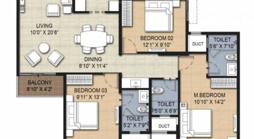 risington 2 floor plan 3bhk 4