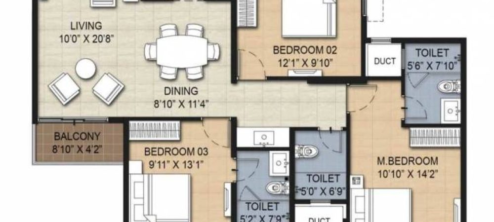 risington 2 floor plan 3bhk 4