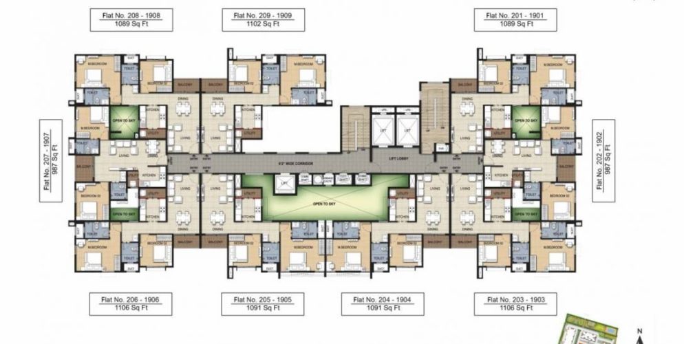 risington 2 tower a1 cluster plan 2