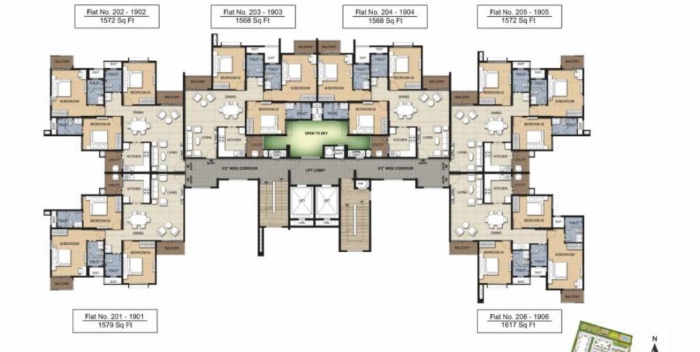 risington 2 tower a1 cluster plan 3