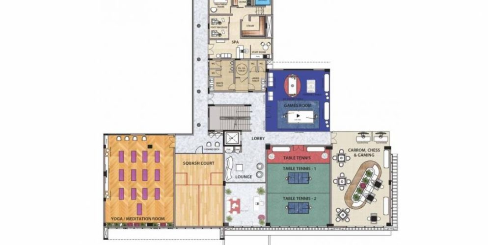 risington 2 tower a1 cluster plan for 1st floor
