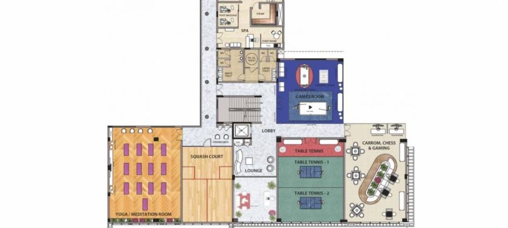 risington 2 tower a1 cluster plan for 1st floor