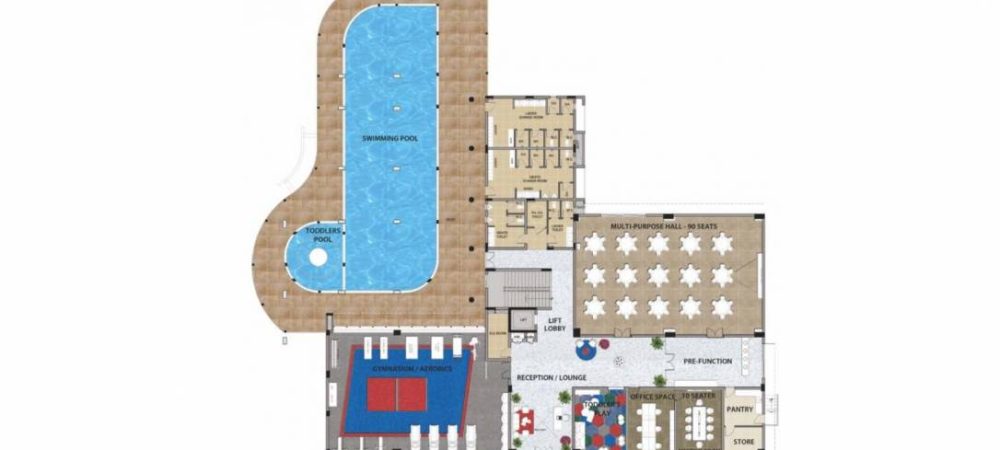 risington 2 tower a1 cluster plan for ground floor