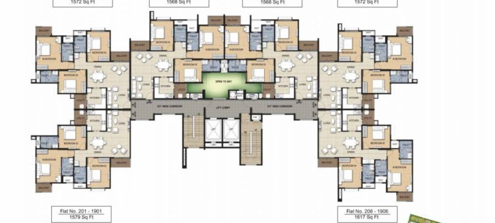 risington 2 tower a1 cluster plan