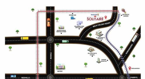 solitaire location plan