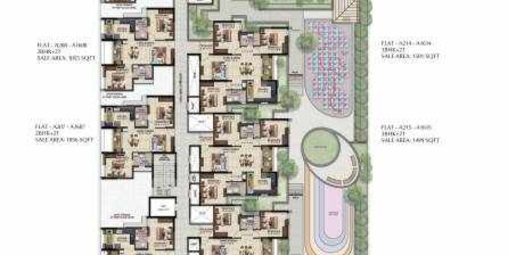 solitaire solitaire block a cluster plan from 1st to 16th floor