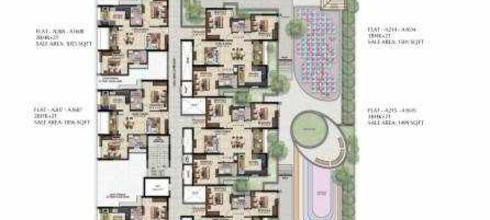 solitaire solitaire block a cluster plan from 1st to 16th floor