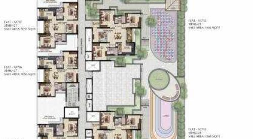 solitaire solitaire block a cluster plan from 1st to 17th floor