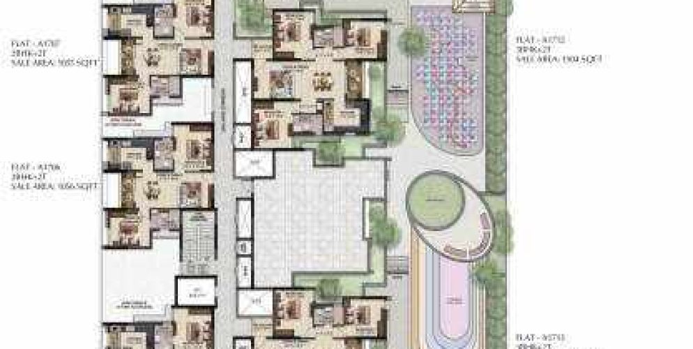solitaire solitaire block a cluster plan from 1st to 17th floor
