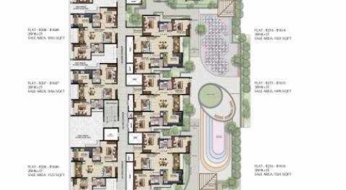 solitaire solitaire block b cluster plan from 1st to 16th floor
