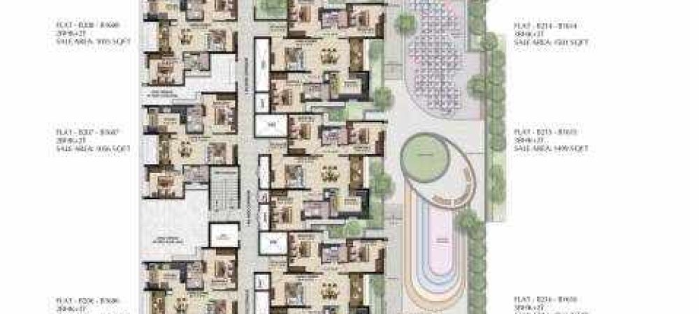 solitaire solitaire block b cluster plan from 1st to 16th floor